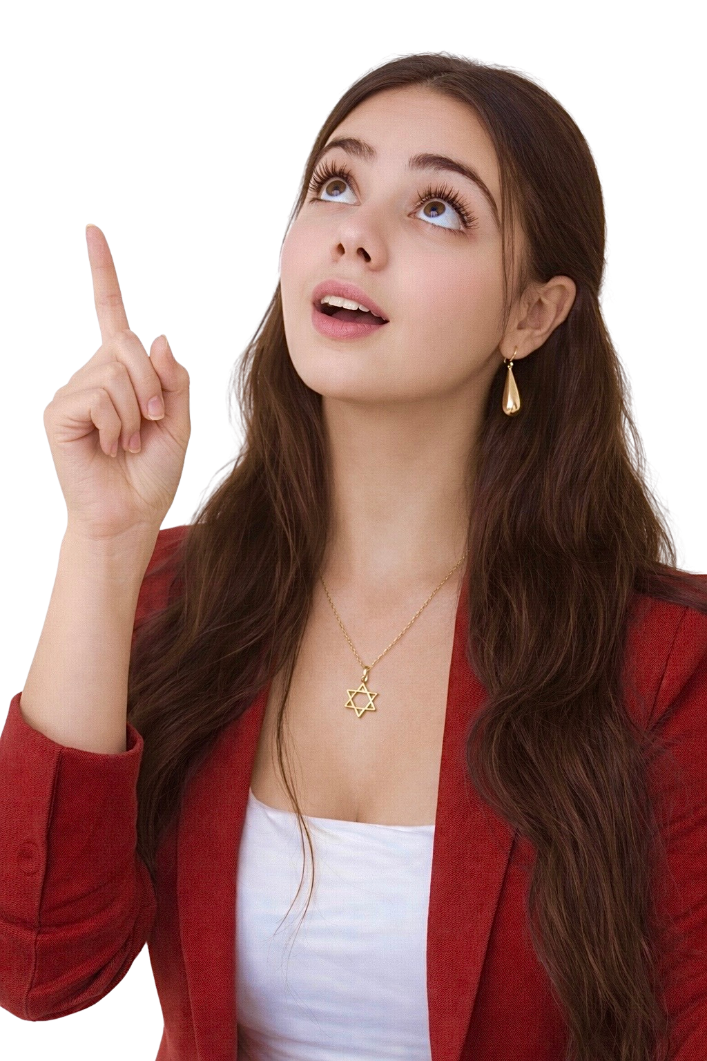שירז אביטל מצביעה למעלה